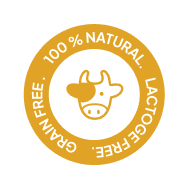 100% Natural, Grain Free, Lactose Free